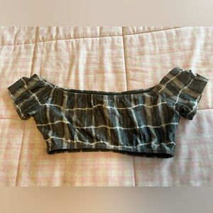 ViX Paula Hermanny Swim Top in Green/White